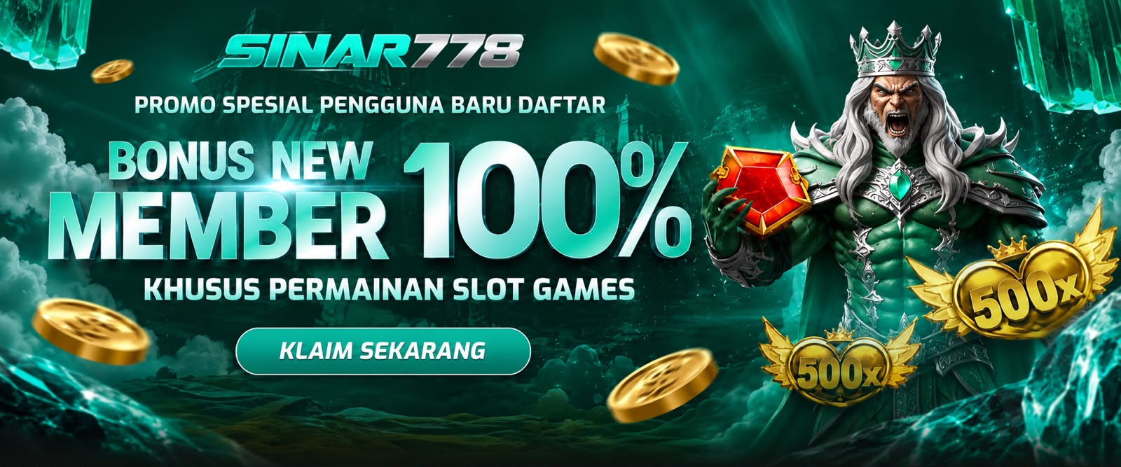 BONUS NEW MEMBER 100% (SLOT)